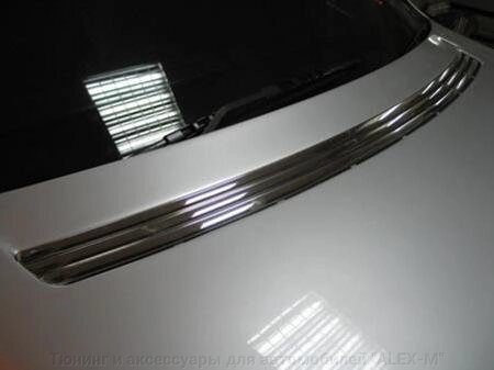 Хромированные накладки на жабры капота из нержавеющей стали для Mercedes w210 от компании Тюнинг и аксессуары для автомобилей "ALEX-M" - фото 1