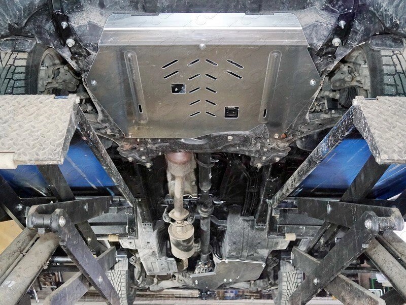 Комплект защиты картера, КПП, топливного бака и дифференциала (алюминий 4 мм) для Haval H6 2014- от компании Тюнинг и аксессуары для автомобилей "ALEX-M" - фото 1