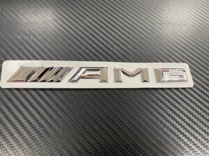 Надпись на крышку багажника AMG хромированная 19,3 см для Mercedes Benz
