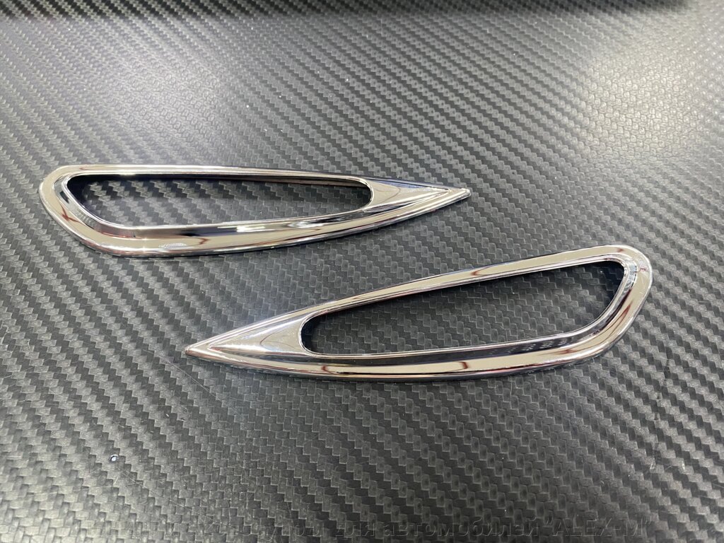 Накладки на повторители поворотов в крылья хромированные (Тайвань) для BMW E60 5-серия от компании Тюнинг и аксессуары для автомобилей "ALEX-M" - фото 1