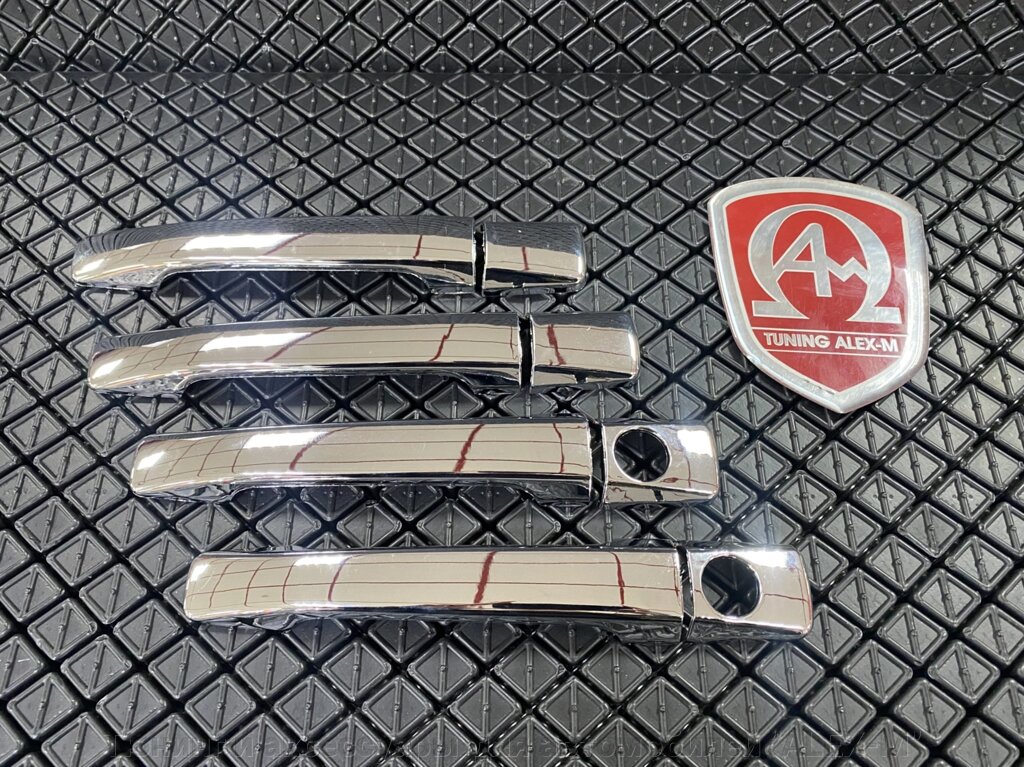 Накладки на ручки дверей хромированные пластик (Китай) для Mercedes w124 от компании Тюнинг и аксессуары для автомобилей "ALEX-M" - фото 1