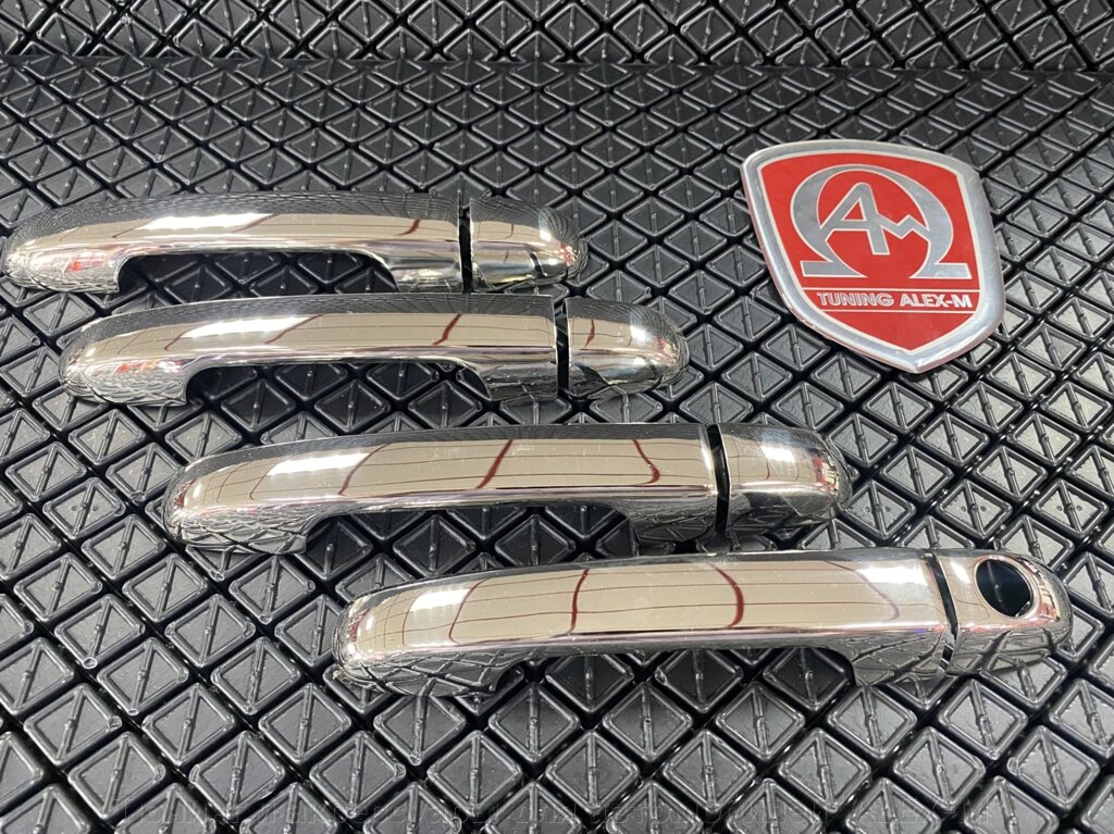 Накладки на ручки дверей из нержавеющей стали (Omsa Line) для Hyundai I20 2008-2015 от компании Тюнинг и аксессуары для автомобилей "ALEX-M" - фото 1