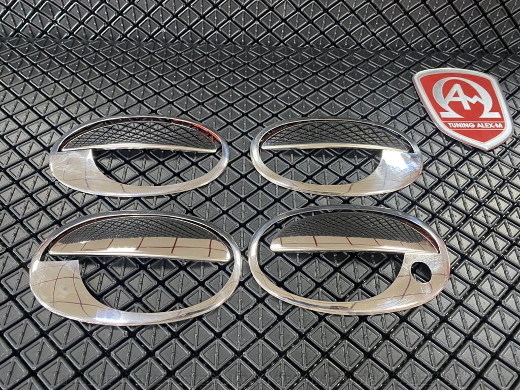 Накладки на ручки дверей из нержавеющей стали  (Omsa Line) для Opel Meriva 2003-2010 от компании Тюнинг и аксессуары для автомобилей "ALEX-M" - фото 1