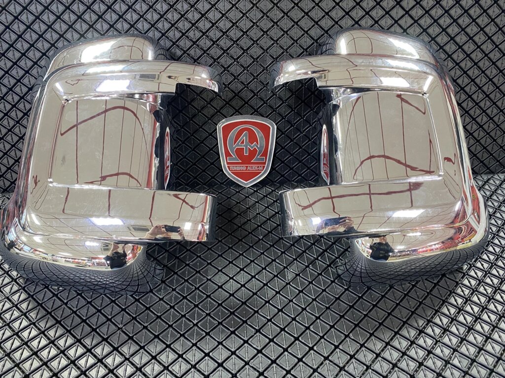 Накладки на зеркала хромированные пластик (Турция) для Citroen Jumper 2006- от компании Тюнинг и аксессуары для автомобилей "ALEX-M" - фото 1