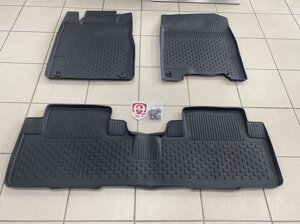Коврики салона чёрные каучук (SAHLER, Турция) без запаха для Honda CR-V 2012-2018