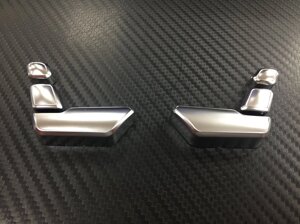 Накладки на кнопки управления сидениями матовый хром (пластик) для Mercedes GL166 ML166 CLA CLS GLK w212