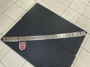 Накладка на задний бампер глянец из нержавеющей стали (Турция, Omtec) для Mercedes Benz Sprinter w906 2006-2018