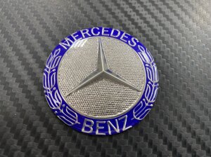 Эмблема в руль Mercedes синяя 51 мм для Mercedes Benz