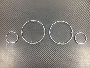Хромированные кольца в щиток приборов из нержавеющей стали для BMW E34