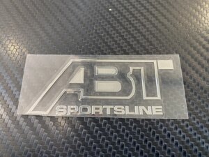 Наклейка металлизированная хром ABT Sports Line 9 см для Audi