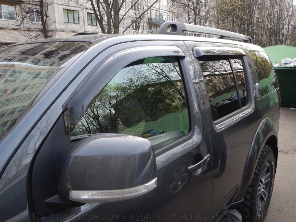 Дефлектора на окна тёмные 4 части EGR Австралия для Nissan Pathfinder 2005-2010- - Россия