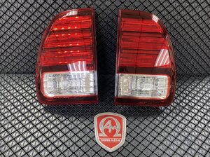 Фонари задние внутренние светодиодные красные + хрустальные (Eagle Eyes) для Lexus LX 470 1998-2002