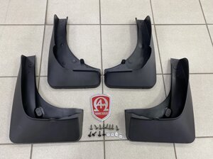 Брызговики передние под пороги площадки + брызговики задние пластиковые (Китай) для BMW X5 F15 2013-2018