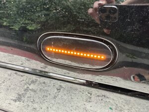 Габаритные огни светодиодные в молдинг чёрные 6шт (Китай) для Mercedes Sprinter w906 2006-