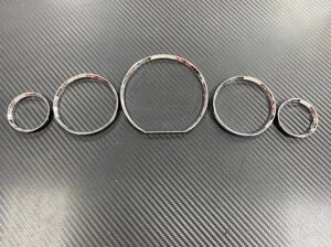 Хромированные кольца в щиток приборов пластик для Mercedes w140