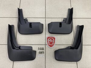 Брызговики передние + брызговики задние пластиковые (Китай) для Audi Q8 2018-2022 (обычная комплектация)