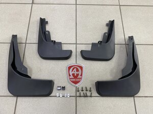 Брызговики передние + брызговики задние пластиковые (Китай) для Audi Q5 2008-2017 (комплектация S-Line)