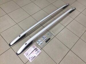 Рейлинги на крышу серебро продольные (Erkul) для Nissan Qashqai 2006-2013