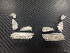 Накладки на кнопки управления сидениями со стразами для Mercedes w215