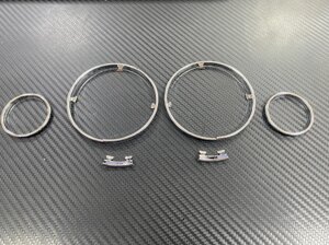 Хромированные кольца в щиток приборов из нержавеющей стали для BMW E39