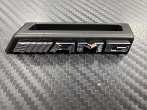 Эмблема в решётку радиатора AMG 8,3 см хромированная на чёрном фоне для Mercedes Benz