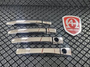 Накладки на ручки дверей хромированные пластик (Китай) для Mercedes w124
