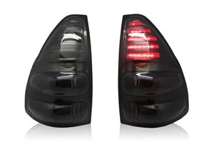 Фонари задние светодиодные тонированные в стиле Lexus LX полоски для Toyota Prado 120 в Москве от компании Тюнинг и аксессуары для автомобилей "ALEX-M"