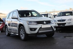 Декоративные элементы воздухозаборника 5 трубочек 16 мм для Suzuki Grand Vitara 5D 2012-2017