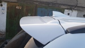 Спойлер на крышку багажника белый перламутр (Китай) из ABS пластика для Mitsubishi Outlander III 2012-