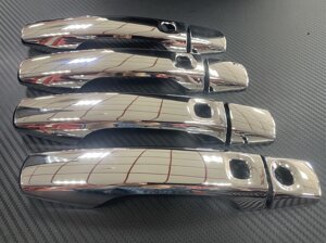 Хромированные накладки на ручки дверей пластик (Китай) для Land Cruiser 200 2008-2015