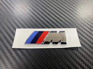 Эмблема на крыло M-power 55 мм хромированная для BMW
