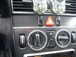 Кольца управления кондиционером из нержавеющей стали для Mercedes w210