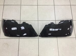 Чёрные защитные накладки на передние фары для Lexus LX470