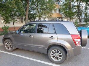 Поперечины на рейлинги Turtle Lux Air 1 106 см серебро для Suzuki Grand Vitara 2005-2016 (с доработками)