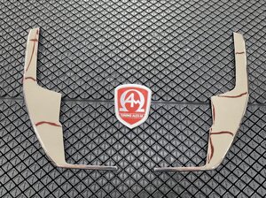Хромированные накладки на углы заднего бампера пластик (Тайвань) для Hummer H3