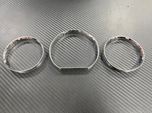 Хромированные кольца в щиток приборов пластик для Mercedes w124