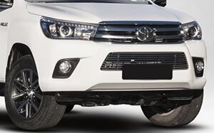 Декоративные элементы воздухозаборника переднего бампера d 10 мм хром заглушки для Toyota HiLux 2015-
