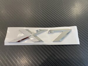 Эмблема X7 хромированная на крышку багажника для автомобиля BMW X7