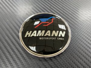 Эмблема на капот 82 мм Hamann цветной для BMW F10 2010-2015