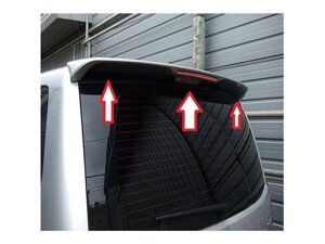 Спойлер на крышку багажника из ABS-пластика под окрас со стоп-сигналом для Hyundai Grand Starex H1 2007- (без зеркала)