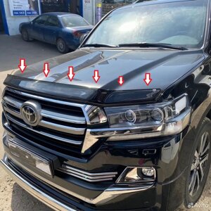 Дефлектор капота тёмный EGR Австралия для Land Cruiser 200 2015-