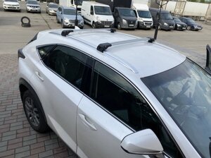 Поперечины для рейлингов серебро Wingcarrier V2 для Lexus NX 200