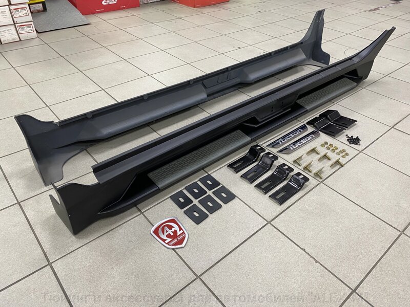 Пороги внешние площадки пластиковые штатный дизайн (Китай) логотип ...