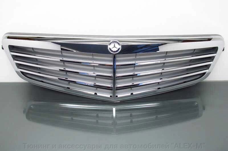 Решётка радиатора без эмблемы Elegance для Mercedes w204 от компании Тюнинг и аксессуары для автомобилей "ALEX-M" - фото 1