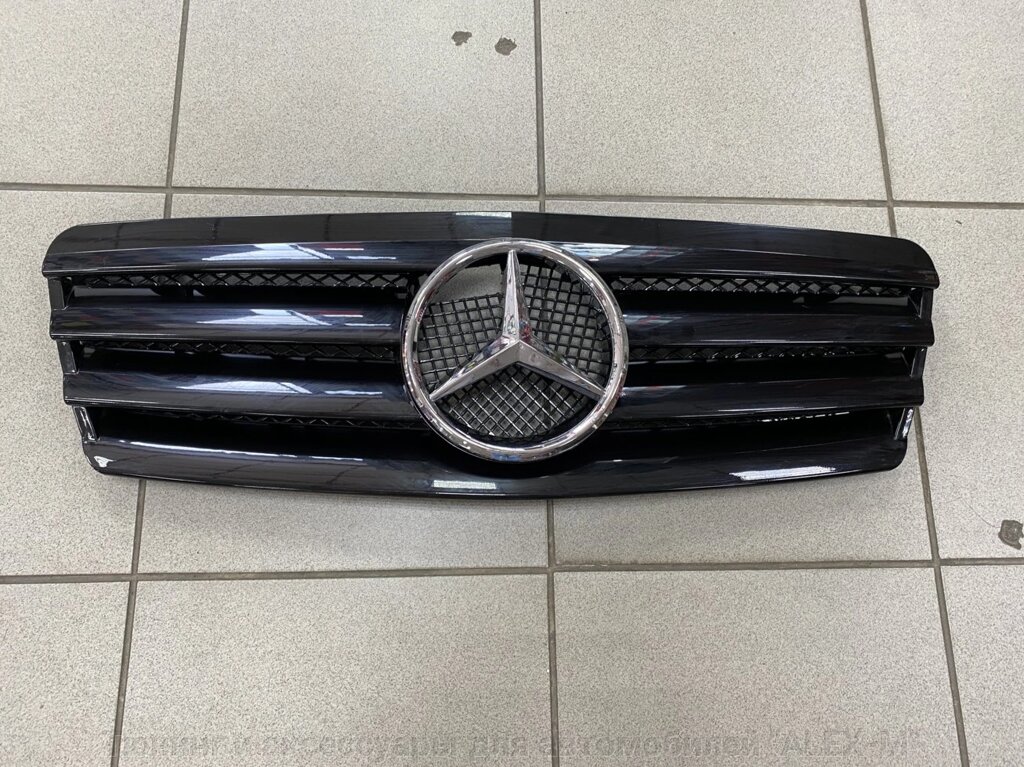 Решётка радиатора чёрная клубная для Mercedes w208 от компании Тюнинг и аксессуары для автомобилей "ALEX-M" - фото 1