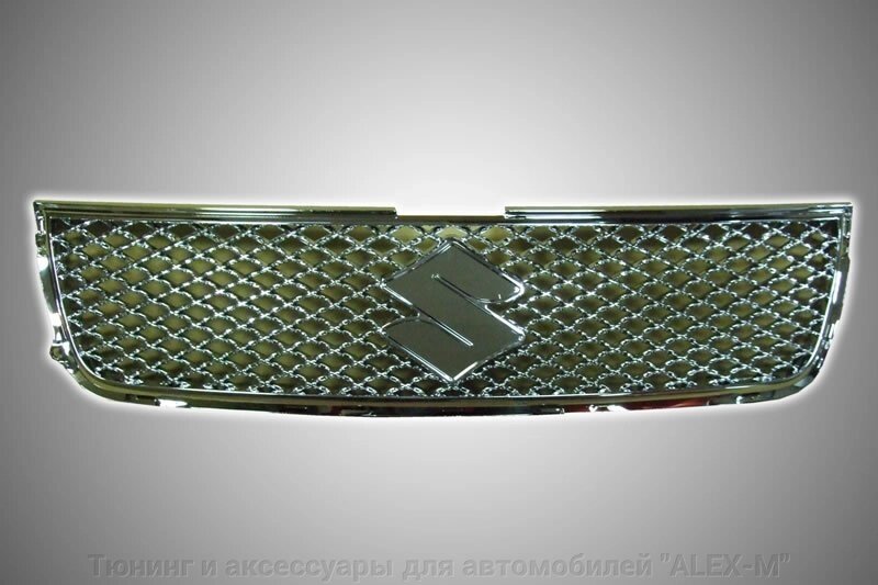 Решётка радиатора хромированная в стиле Bentley (пластик) для Grand Vitara 2006- от компании Тюнинг и аксессуары для автомобилей "ALEX-M" - фото 1