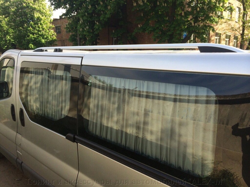 Рейлинги на крышу серебро продольные (Erkul) для Opel Vivaro 2001-2015 Long от компании Тюнинг и аксессуары для автомобилей "ALEX-M" - фото 1