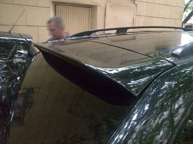Спойлер на 5 дверь (на штатное антикрыло) ABS пластик под окрас для BMW X5 E53 от компании Тюнинг и аксессуары для автомобилей "ALEX-M" - фото 1