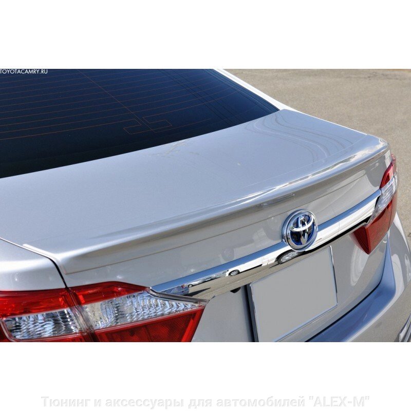 Спойлер на крышку багажника под окрас из ABS пластика для Toyota Camry V50 2011- от компании Тюнинг и аксессуары для автомобилей "ALEX-M" - фото 1