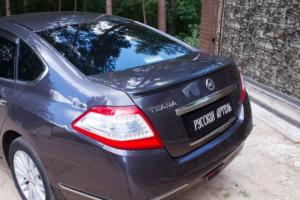 Спойлер на крышку багажника под окрас из ABS пластика (Россия)  для Nissan Teana J32 2011-2014 от компании Тюнинг и аксессуары для автомобилей "ALEX-M" - фото 1